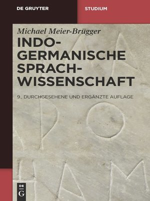 cover image of Indogermanische Sprachwissenschaft